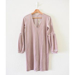 Madewell Velvet Balloon-Sleeve Dress